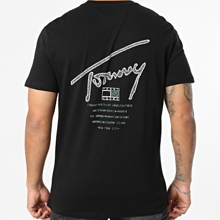 Tommy Jeans - Tee Shirt Sign Backsprint 2320 Noir