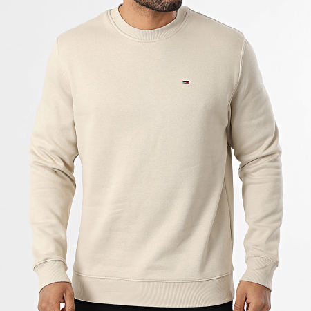 Tommy Jeans - Sweat Crewneck Flag 0741 Beige