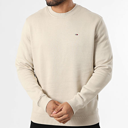 Tommy Jeans - Sweat Crewneck Flag 0741 Beige