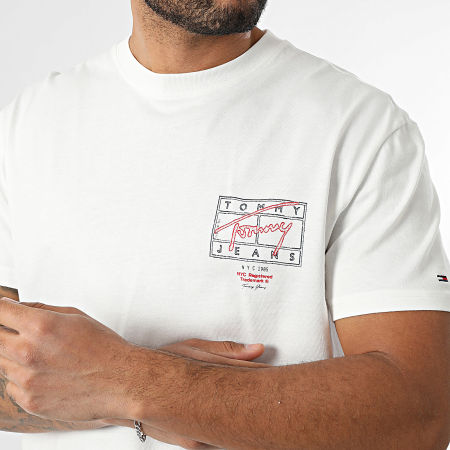 Tommy Jeans - Tee Shirt Sign Spray 2319 Blanc
