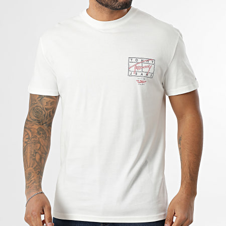 Tommy Jeans - Tee Shirt Sign Spray 2319 Blanc