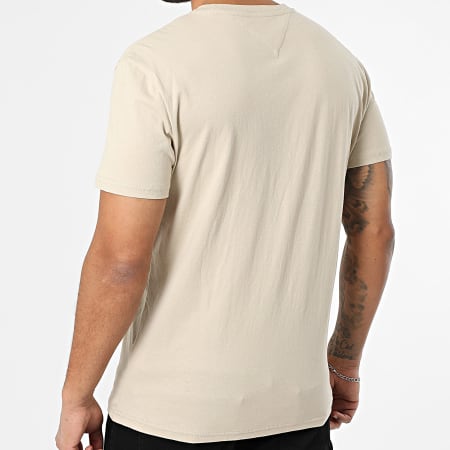 Tommy Jeans - Tee Shirt Linear Logo 0744 Beige
