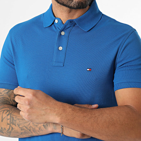 Tommy Hilfiger - Polo Manches Courtes Slim 1985 7771 Bleu Roi
