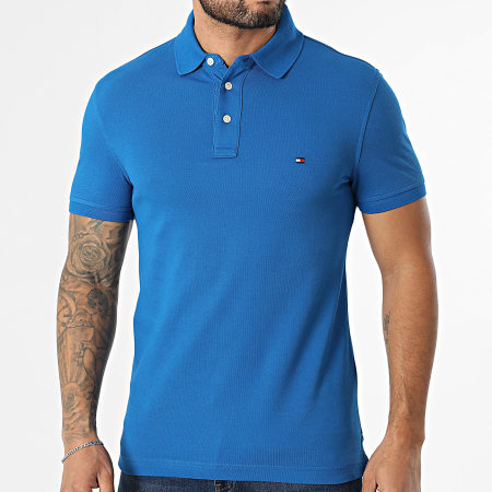 Tommy Hilfiger - Polo Manches Courtes Slim 1985 7771 Bleu Roi