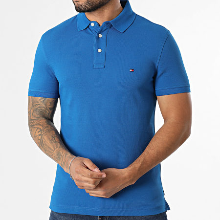 Tommy Hilfiger - Polo Manches Courtes Slim 1985 7771 Bleu Roi