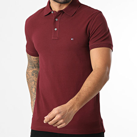 Tommy Hilfiger - Polo Manches Courtes Slim 1985 7771 Bordeaux