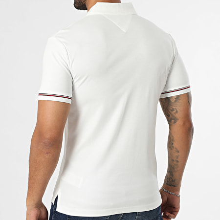 Tommy Hilfiger - Polo Manches Courtes Slim Liquid Cotton 1612 Beige Clair