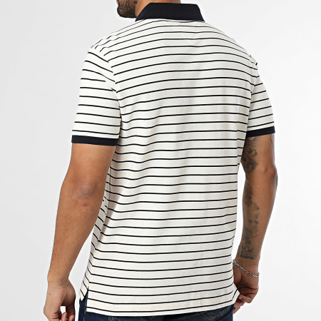 Tommy Hilfiger - Polo Manches Courtes A Rayures 1985 7770 Beige Clair