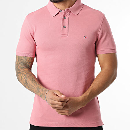 Tommy Hilfiger - Polo Manches Courtes Slim 1985 7771 Rose