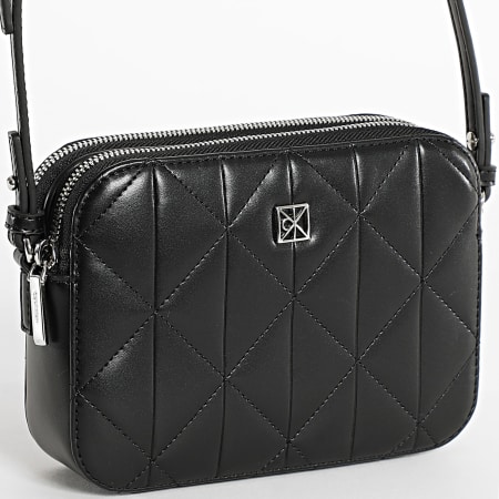 Calvin Klein - Sac A Main Femme Quilted Double Zip Camera F3328 Noir
