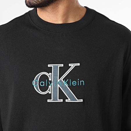 Calvin Klein - Tee Shirt Oversize Manches Longues RE257 Noir