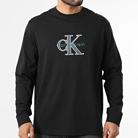 Calvin Klein - Tee Shirt Oversize Manches Longues RE257 Noir