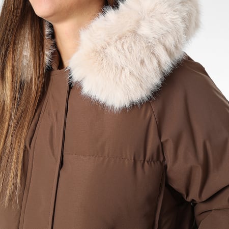 Classic Series - Plumífero con capucha Mujer 110 Marrón