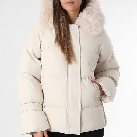 Classic Series - Plumífero con capucha Mujer 110 Beige Claro