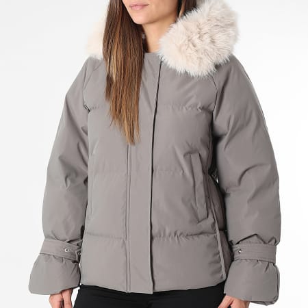 Classic Series - Plumífero con capucha Mujer 110 Gris