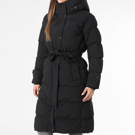 Classic Series - Plumífero largo con capucha Mujer 563 Negro