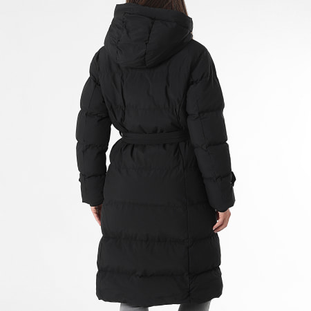 Classic Series - Plumífero largo con capucha Mujer 563 Negro