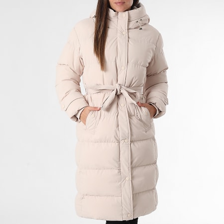 Classic Series - Plumífero Largo Capucha Mujer 563 Beige