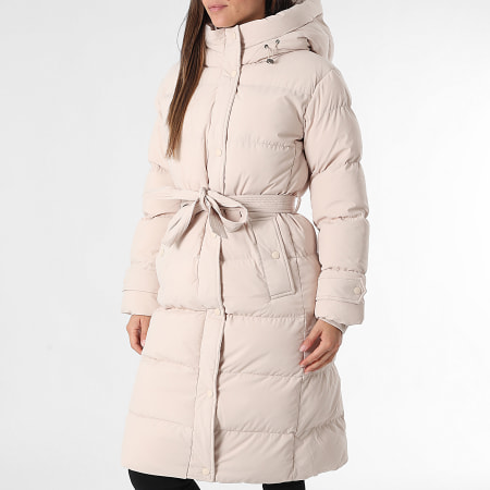 Classic Series - Plumífero Largo Capucha Mujer 563 Beige