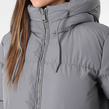 Classic Series - Doudoune Longue Capuche Femme 556 Gris