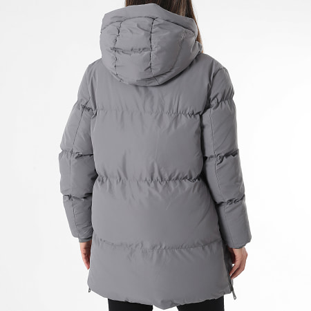 Classic Series - Doudoune Longue Capuche Femme 556 Gris