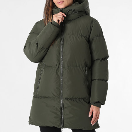 Classic Series - Doudoune Longue Capuche Femme 556 Vert Kaki