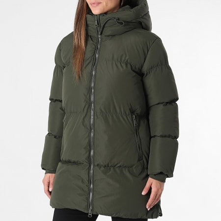 Classic Series - Doudoune Longue Capuche Femme 556 Vert Kaki