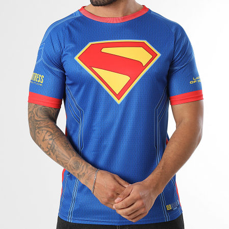 DC Comics - Maillot Collector Jersey Costume Bleu Roi Rouge