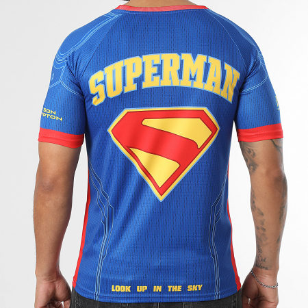 DC Comics - Maillot Collector Jersey Costume Bleu Roi Rouge