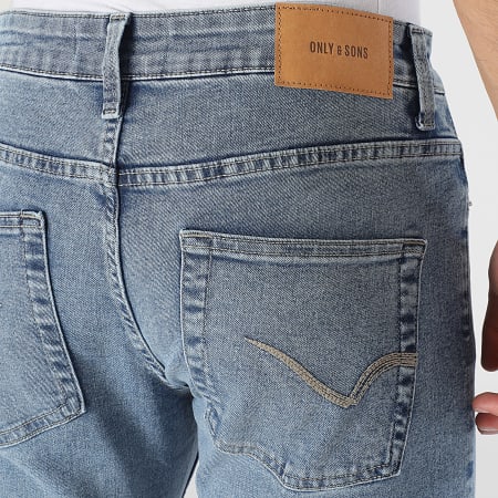 Only And Sons - Jean Regular Fit Weft Bleu Denim