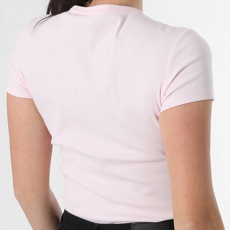 Tommy Jeans - Tee Shirt Slim Femme Essential 7383 Rose Clair