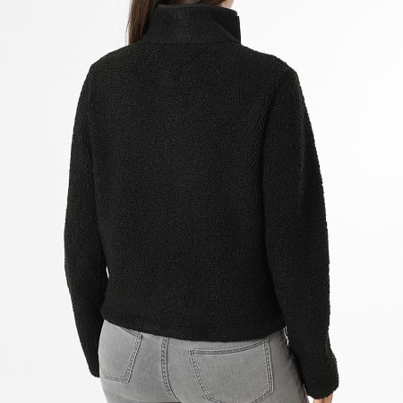 Tommy Jeans - Chaqueta Polar Con Cremallera Mujer Flag 1926 Negro