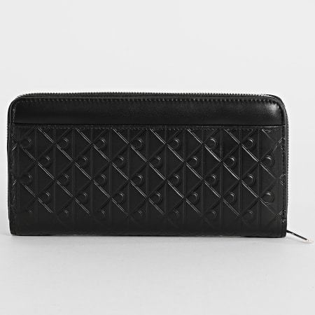 Calvin Klein - Portefeuille Femme Emblem AOP Embossed Long 1097 Noir