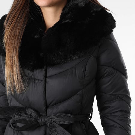 Classic Series - Plumífero Largo con Capucha Mujer 018 Negro