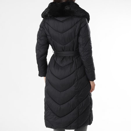 Classic Series - Plumífero Largo con Capucha Mujer 018 Negro