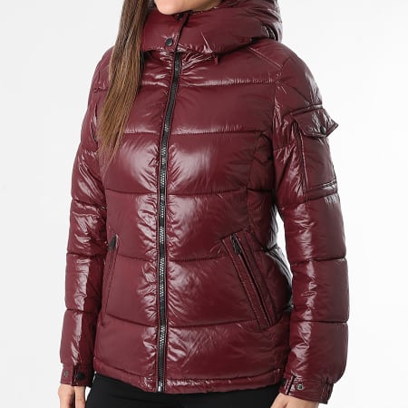 Classic Series - Plumífero con capucha Mujer 082 Burdeos