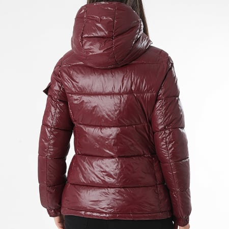 Classic Series - Plumífero con capucha Mujer 082 Burdeos