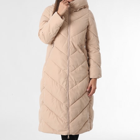 Classic Series - Plumífero Capucha Largo Mujer 317 Beige