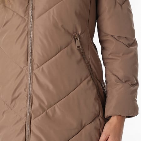 Classic Series - Plumífero con capucha larga mujer 317 Beige oscuro