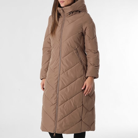 Classic Series - Plumífero con capucha larga mujer 317 Beige oscuro