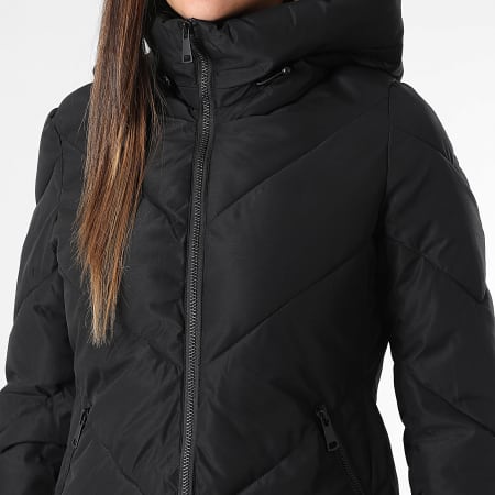 Classic Series - Plumífero Capucha Largo Mujer 317 Negro