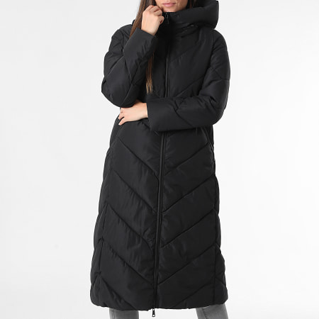 Classic Series - Plumífero Capucha Largo Mujer 317 Negro