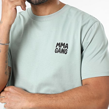 MMA GANG - Tee Shirt Oversize Large MMA GANG Vert Clair