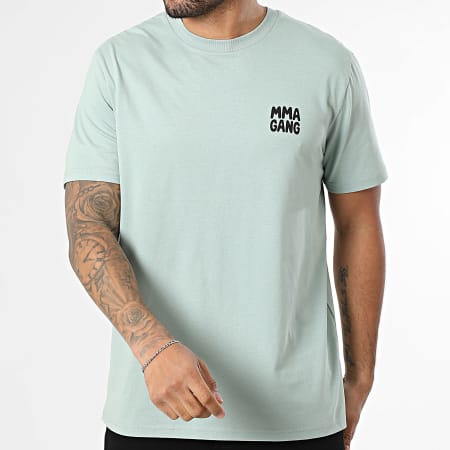 MMA GANG - Tee Shirt Oversize Large MMA GANG Vert Clair