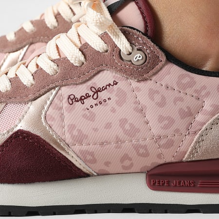 Pepe Jeans - Zapatillas Mujer Brit Master PLS400018 Berry Prurple