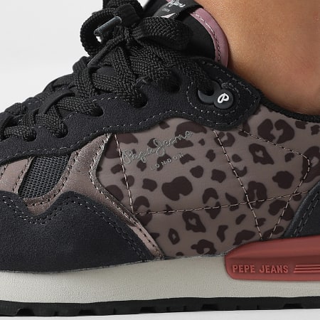 Pepe Jeans - Zapatillas Mujer Brit Master PLS400018 Washed Black