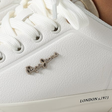 Pepe Jeans - Baskets Femme Kenton Campus PLS300009 Off White