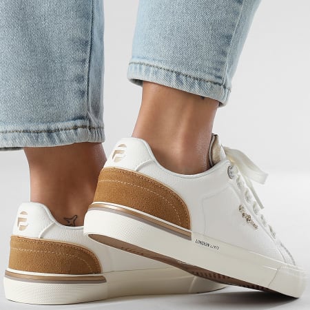 Pepe Jeans - Baskets Femme Kenton Campus PLS300009 Off White