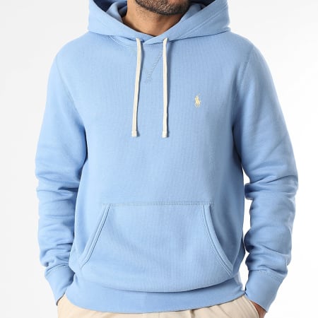 Polo Ralph Lauren - Sweat Capuche Original Player Bleu Clair