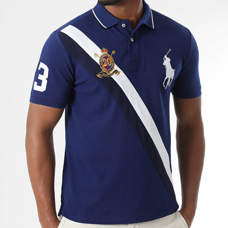 Polo Ralph Lauren - Polo de Mangas Curtas Custom Slim Fit Big Player Azul Marinho